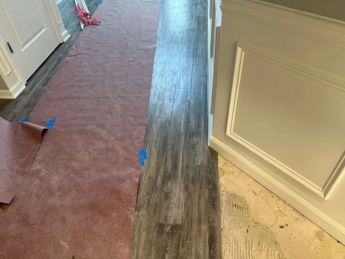 Completed marble shower restoration in Timonium